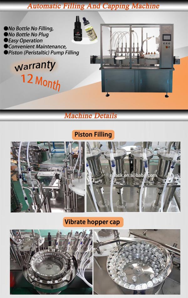 VK MFC Automatic E liquid Bottle Filling Machine VKPAK Fillers